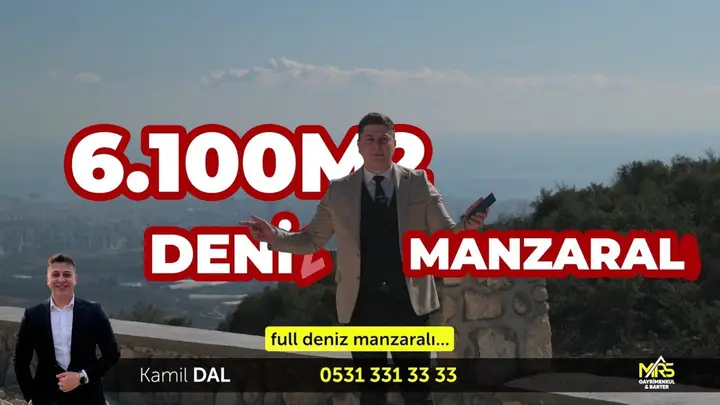 MRS GAYRİMENKULDEN YENİŞEHİRDE KOCAHAMZALI 6100M2 FULL MANZARALI - fotoğraf 3