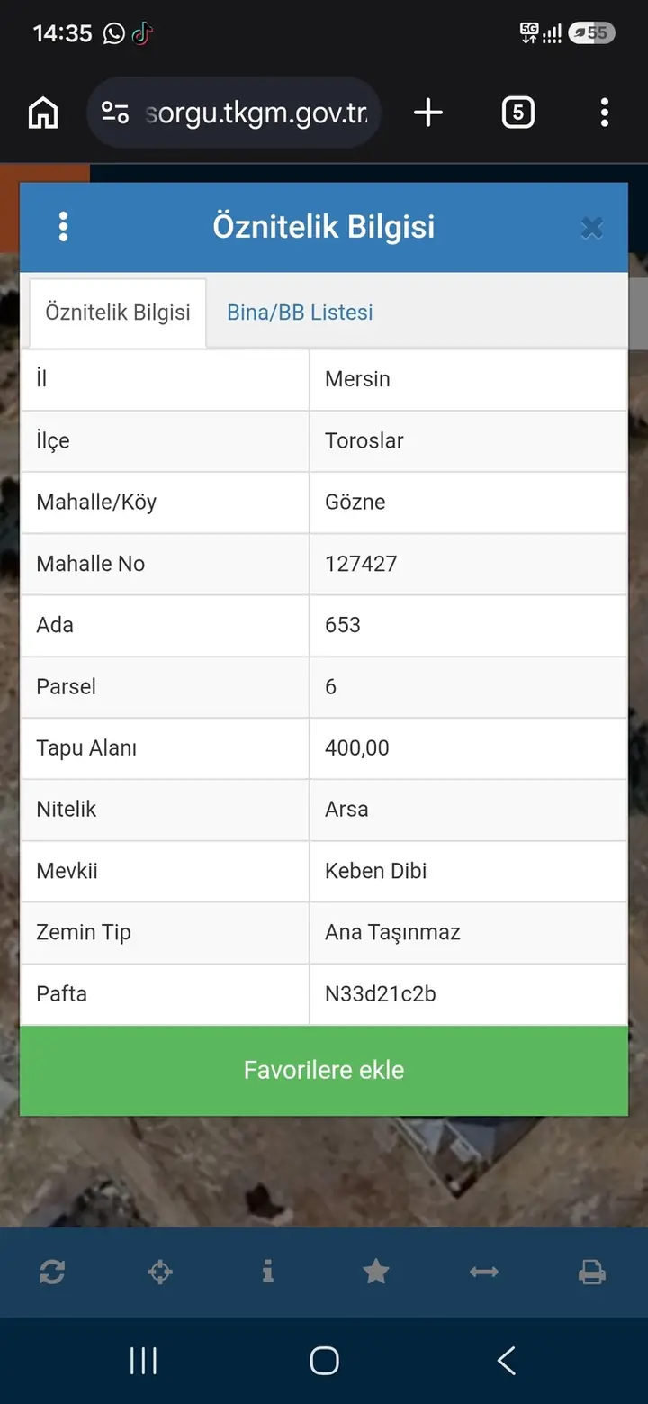 MRS'DEN 3 KAT İMARLI 400M2 GÖZNE'DE ARSA