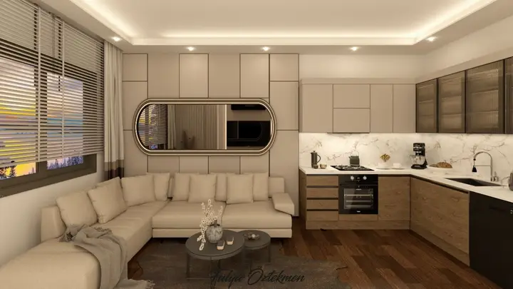 MRS GAYRİMENKULDEN MEZİTLİ AKDENİZDE 2+1 SATILIK KAFA DAİRE - fotoğraf 3